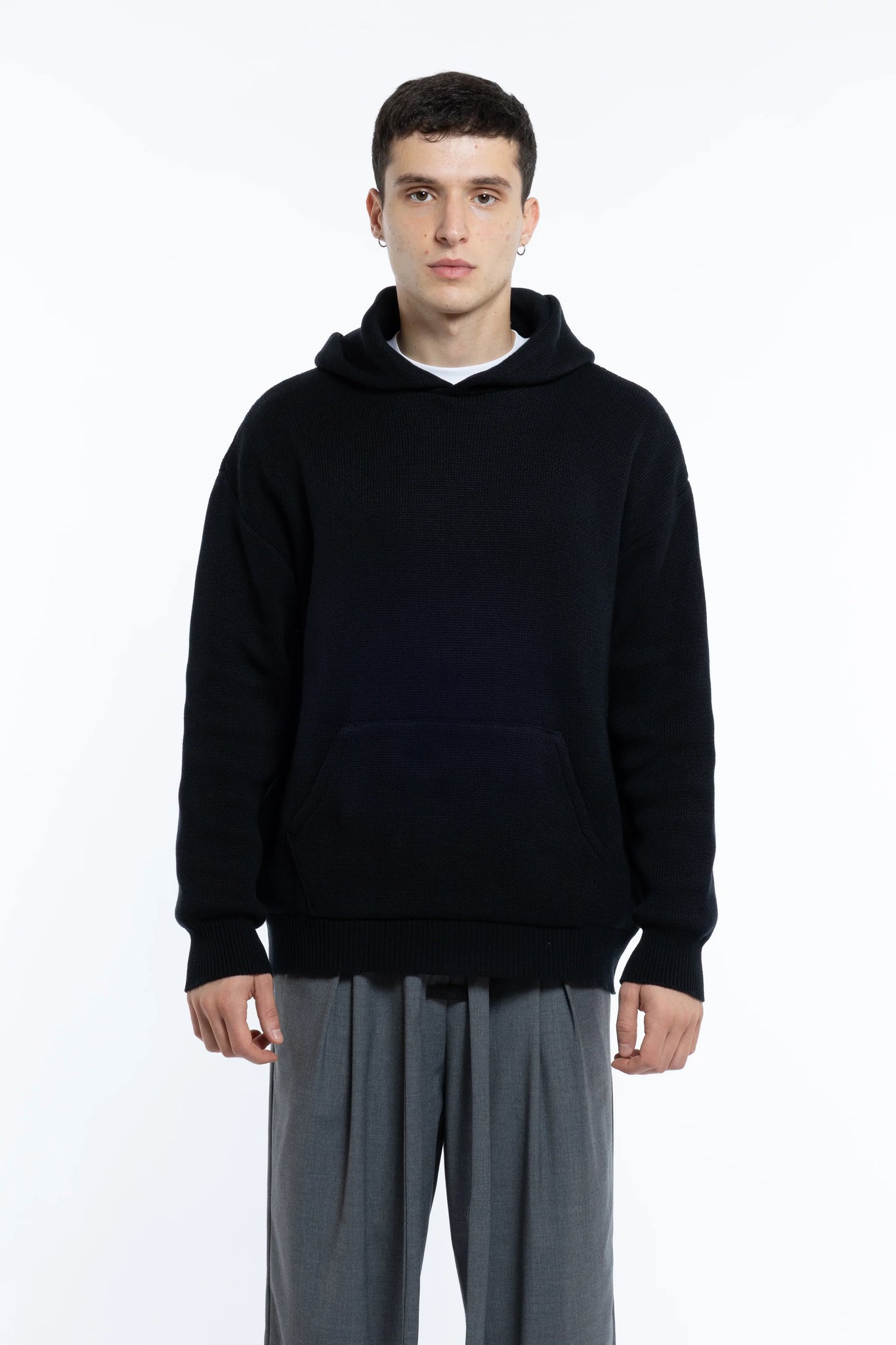 Maglione con cappuccio oversize Eternal Atelier