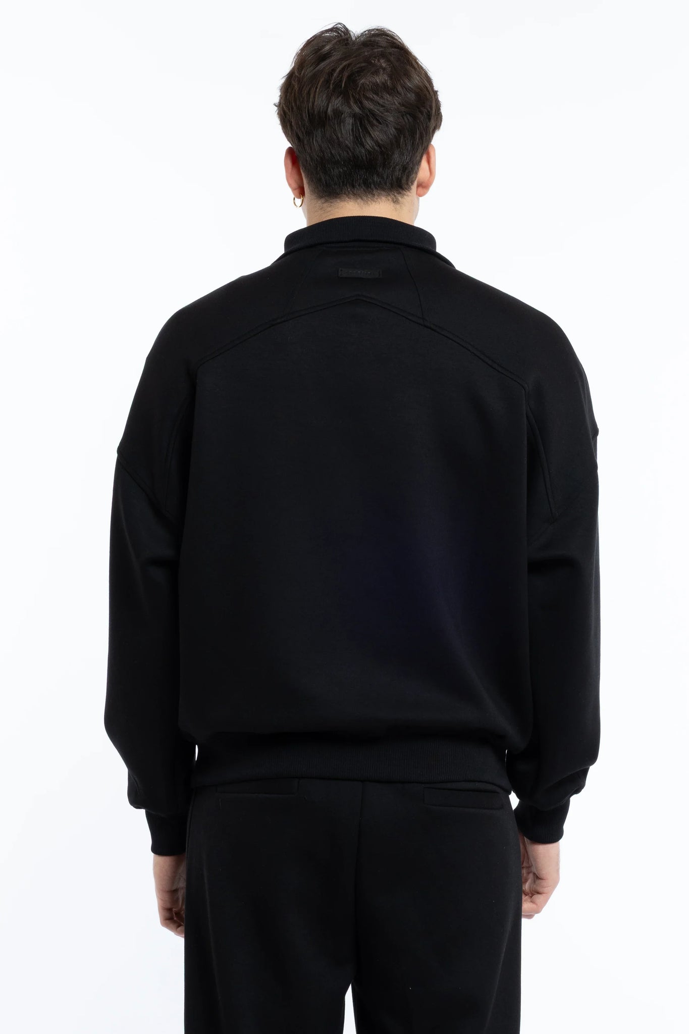 Felpa Scuba con collo costina oversize Eternal Atelier