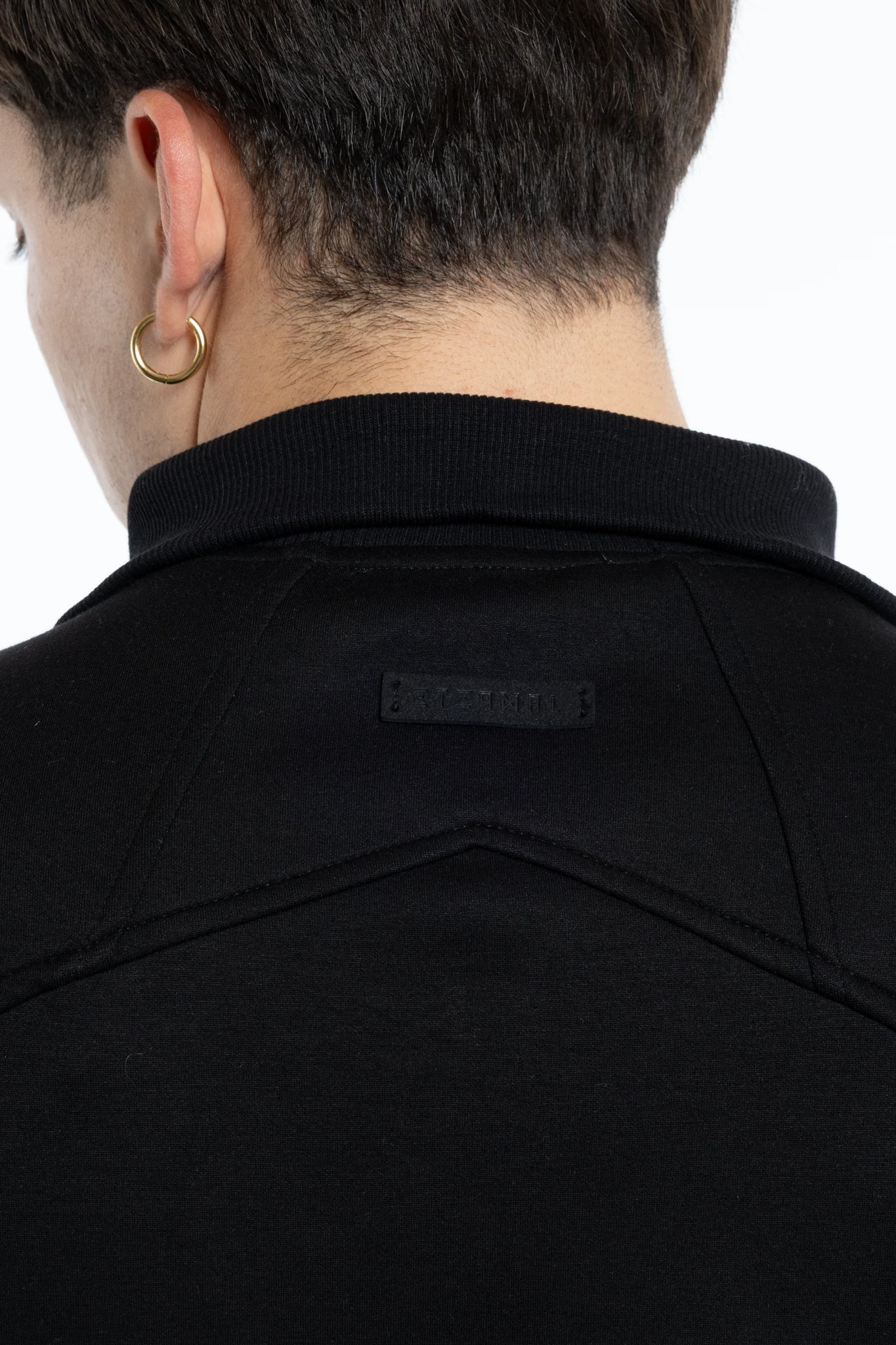 Felpa Scuba con collo costina oversize Eternal Atelier