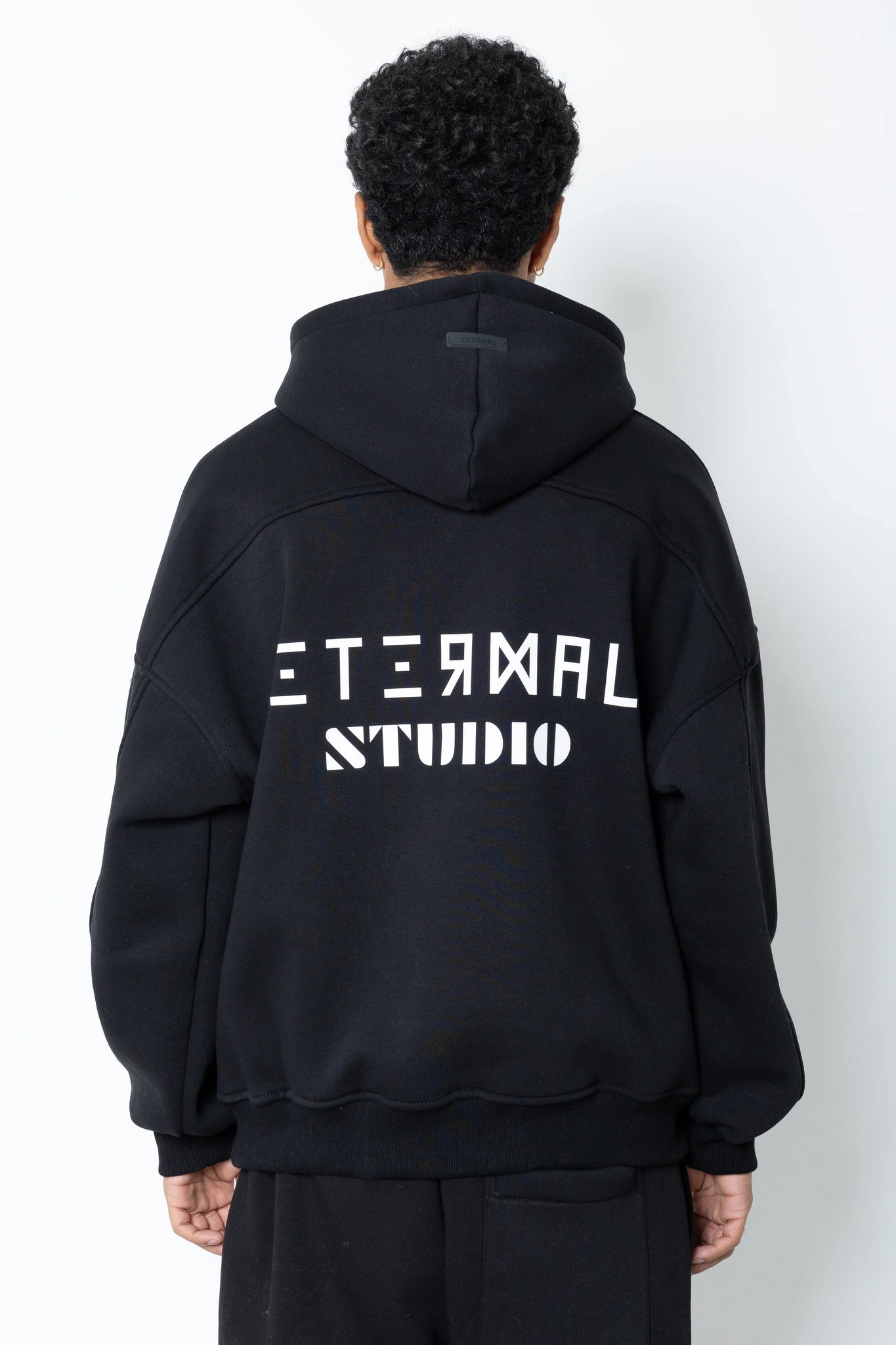 Felpa con cappuccio logo brick Eternal Studio