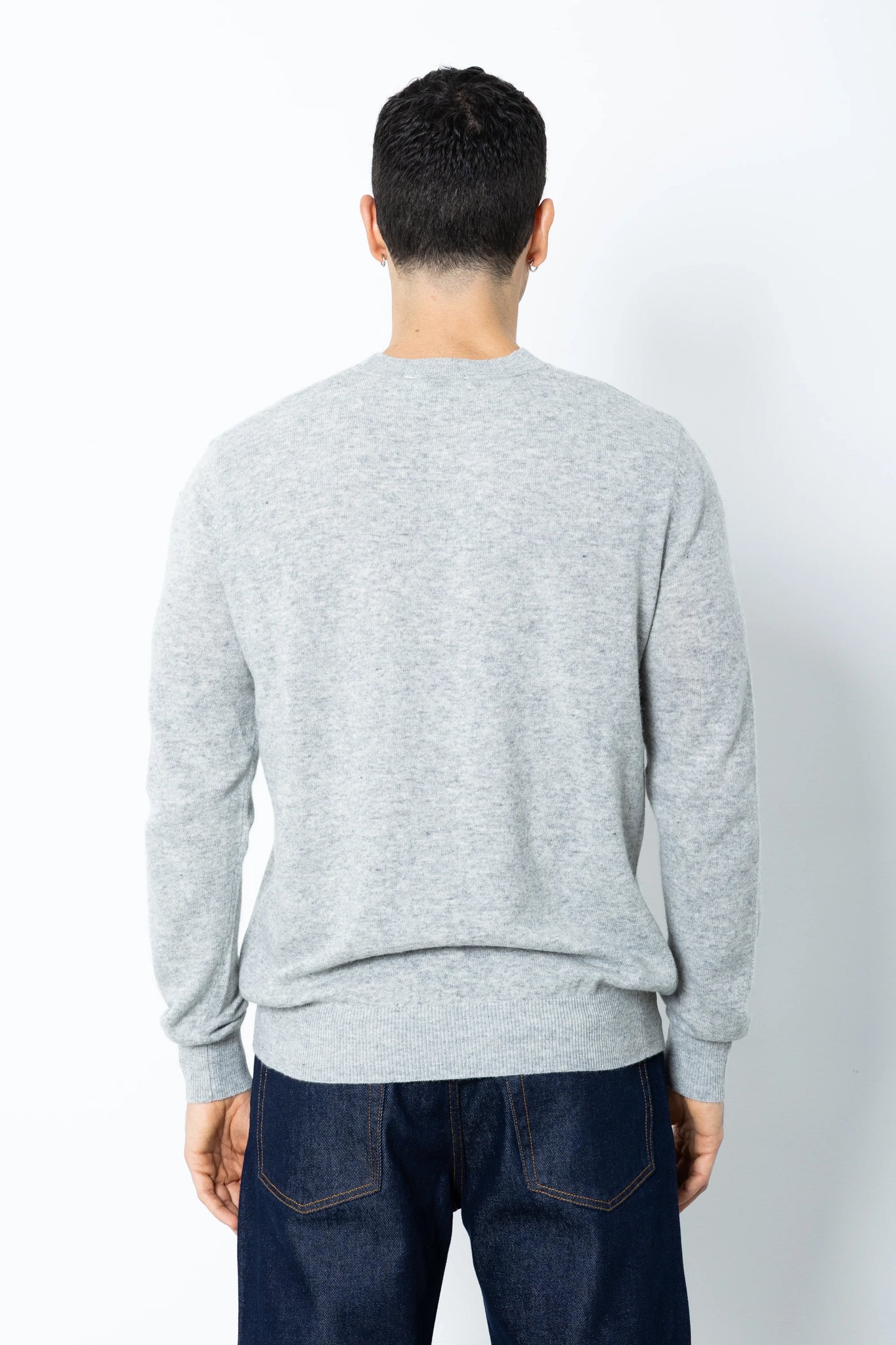 Maglione girocollo misto cashmere