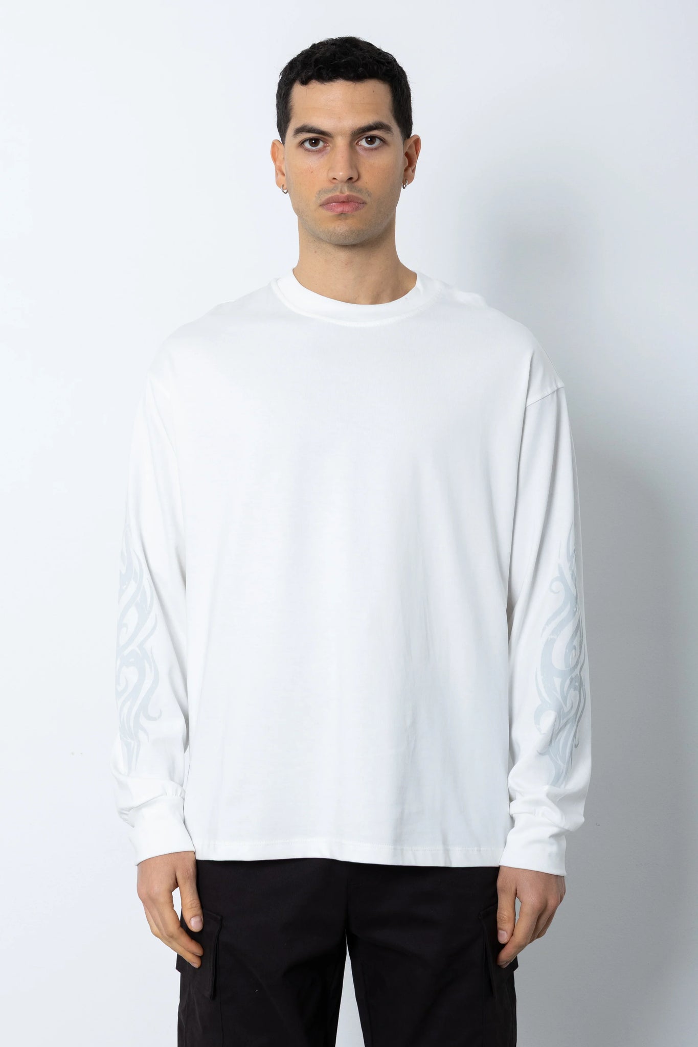 T-shirt in jersey manica lunga con stampa Eternal Studio