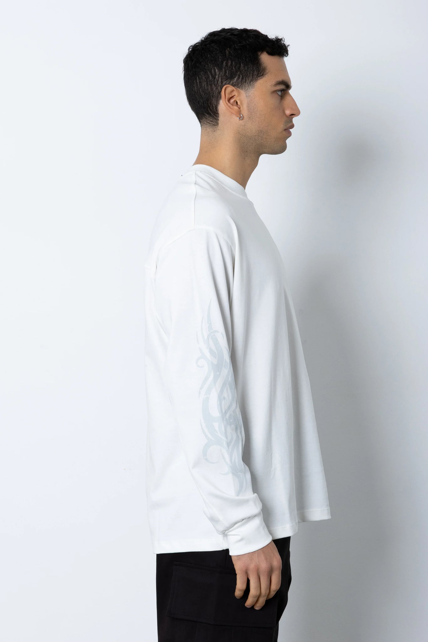 T-shirt in jersey manica lunga con stampa Eternal Studio