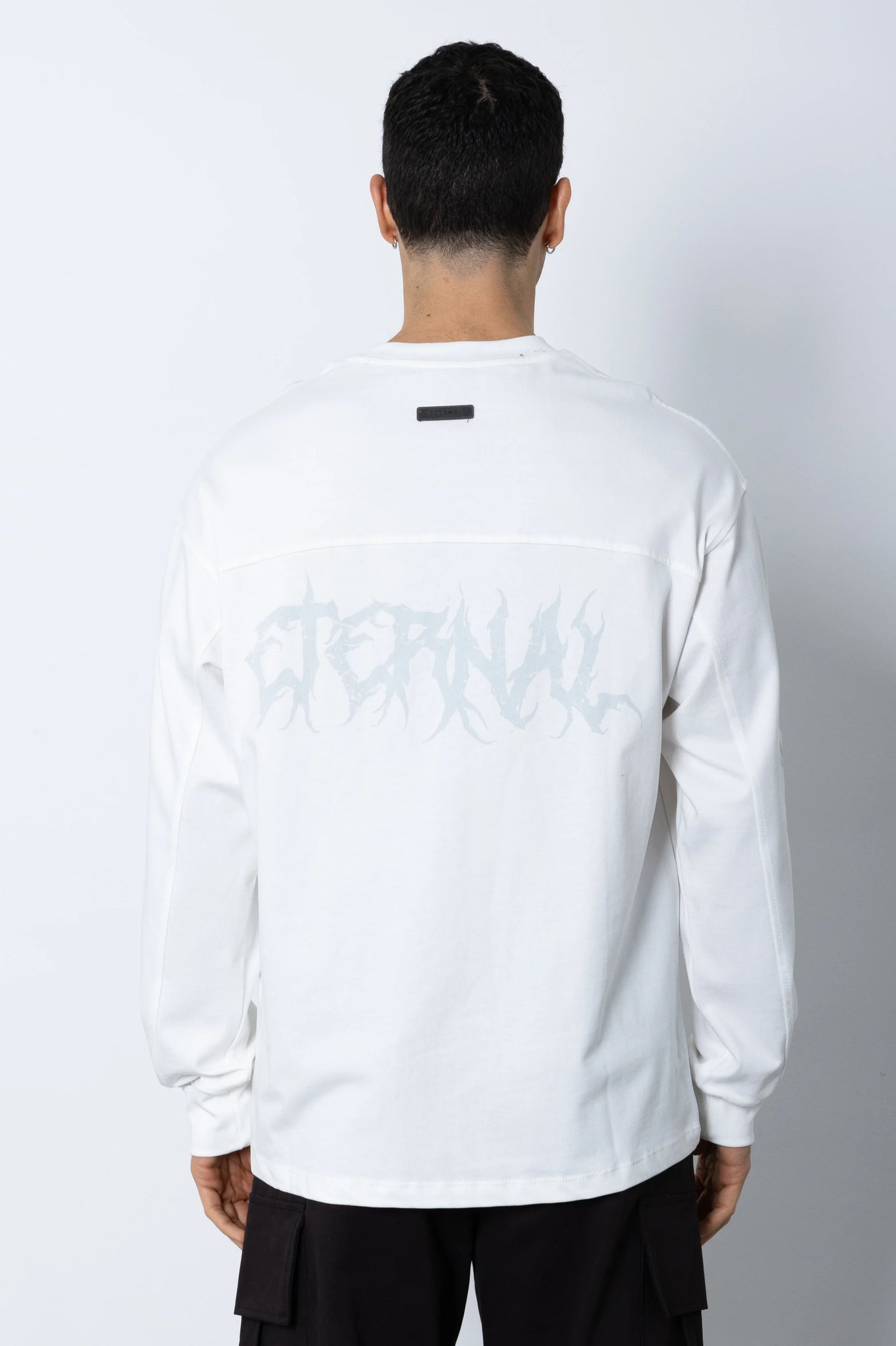 T-shirt in jersey manica lunga con stampa Eternal Studio