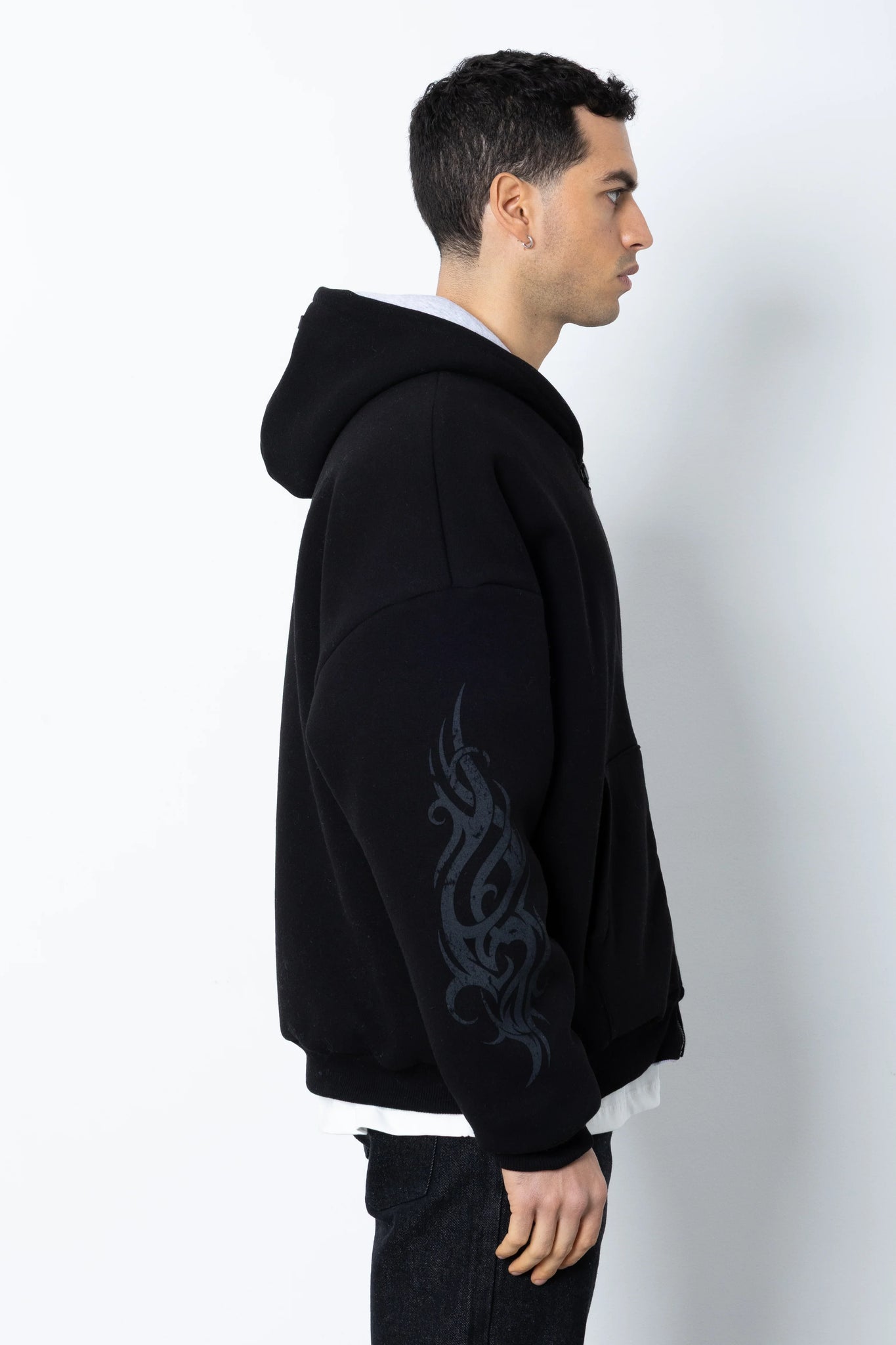 Felpa con cappuccio double face Eternal Studio