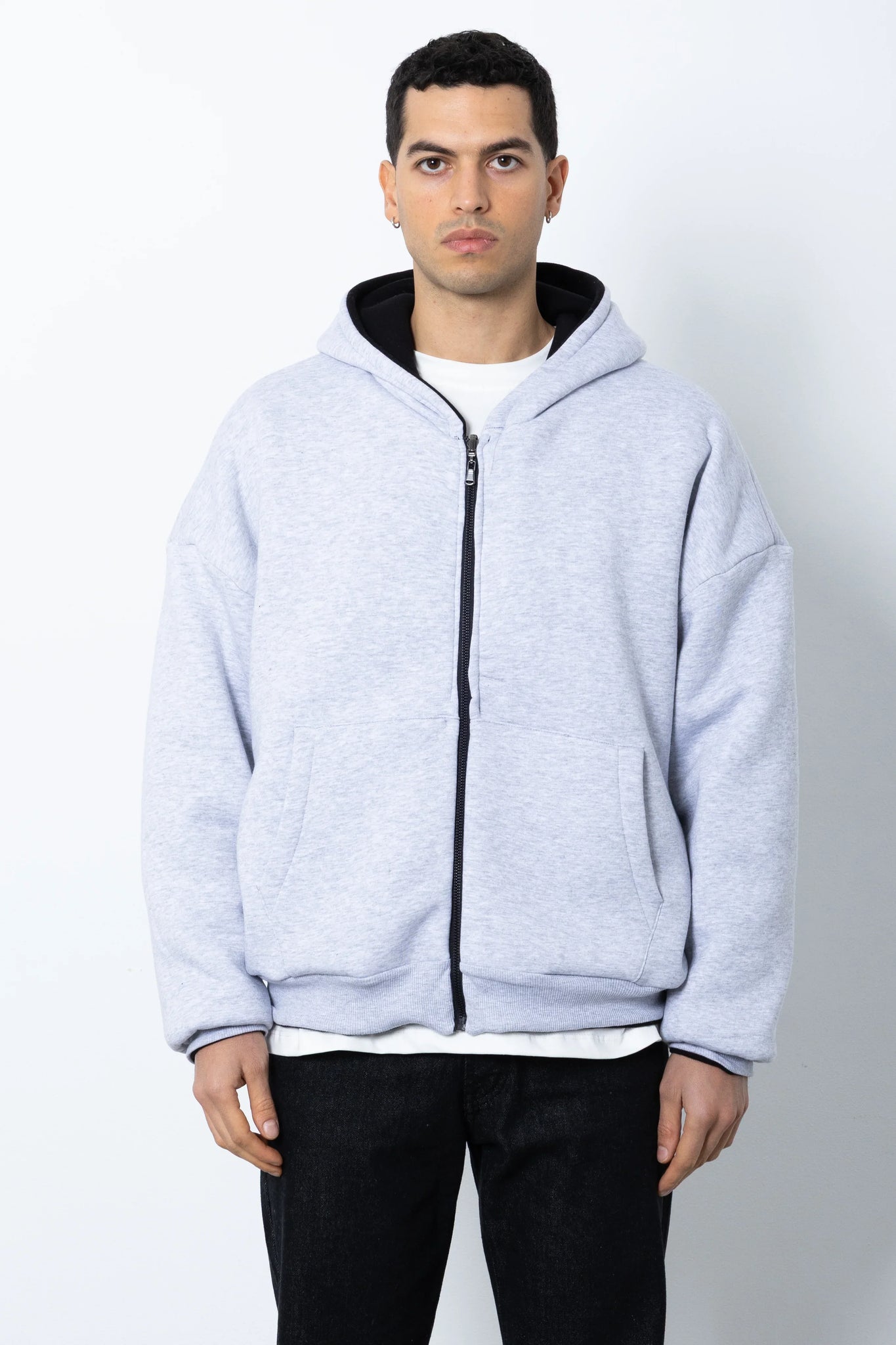 Felpa con cappuccio double face Eternal Studio