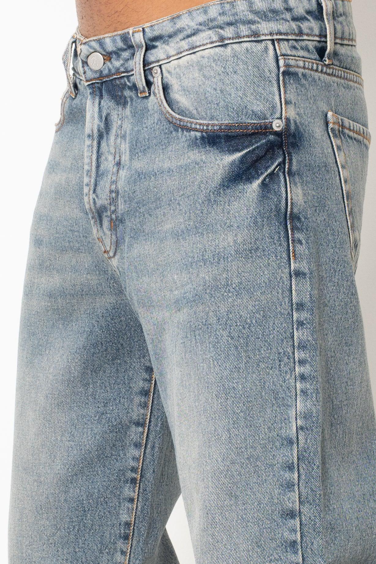 Jeans baggy indigo sand
