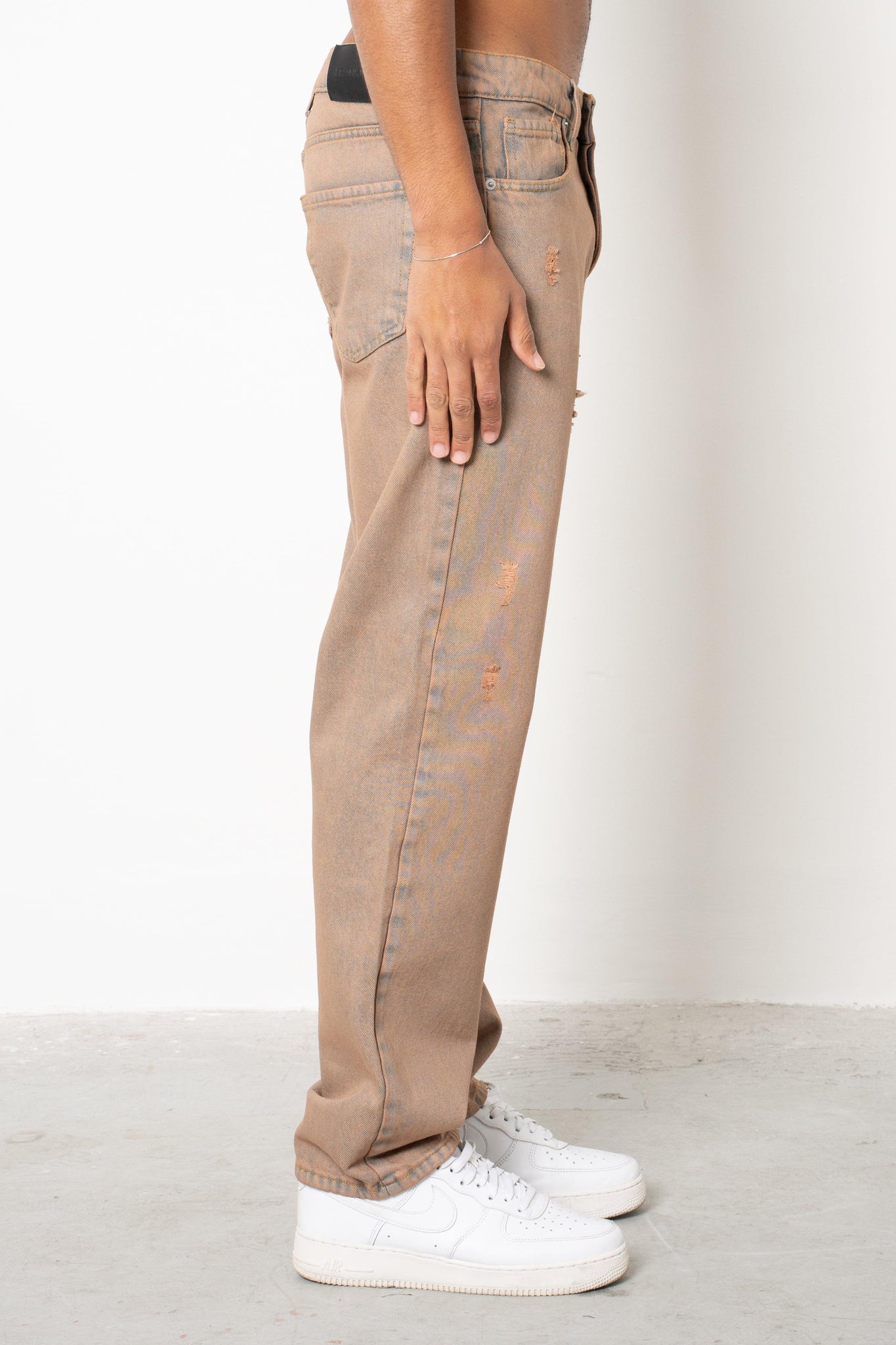 Jeans baggy sabbiato desert