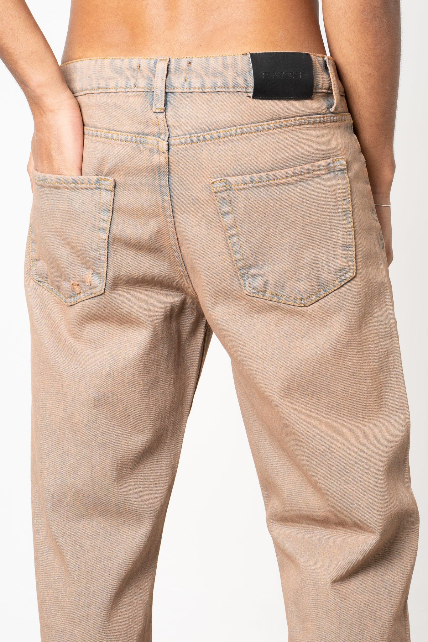 Jeans baggy sabbiato desert