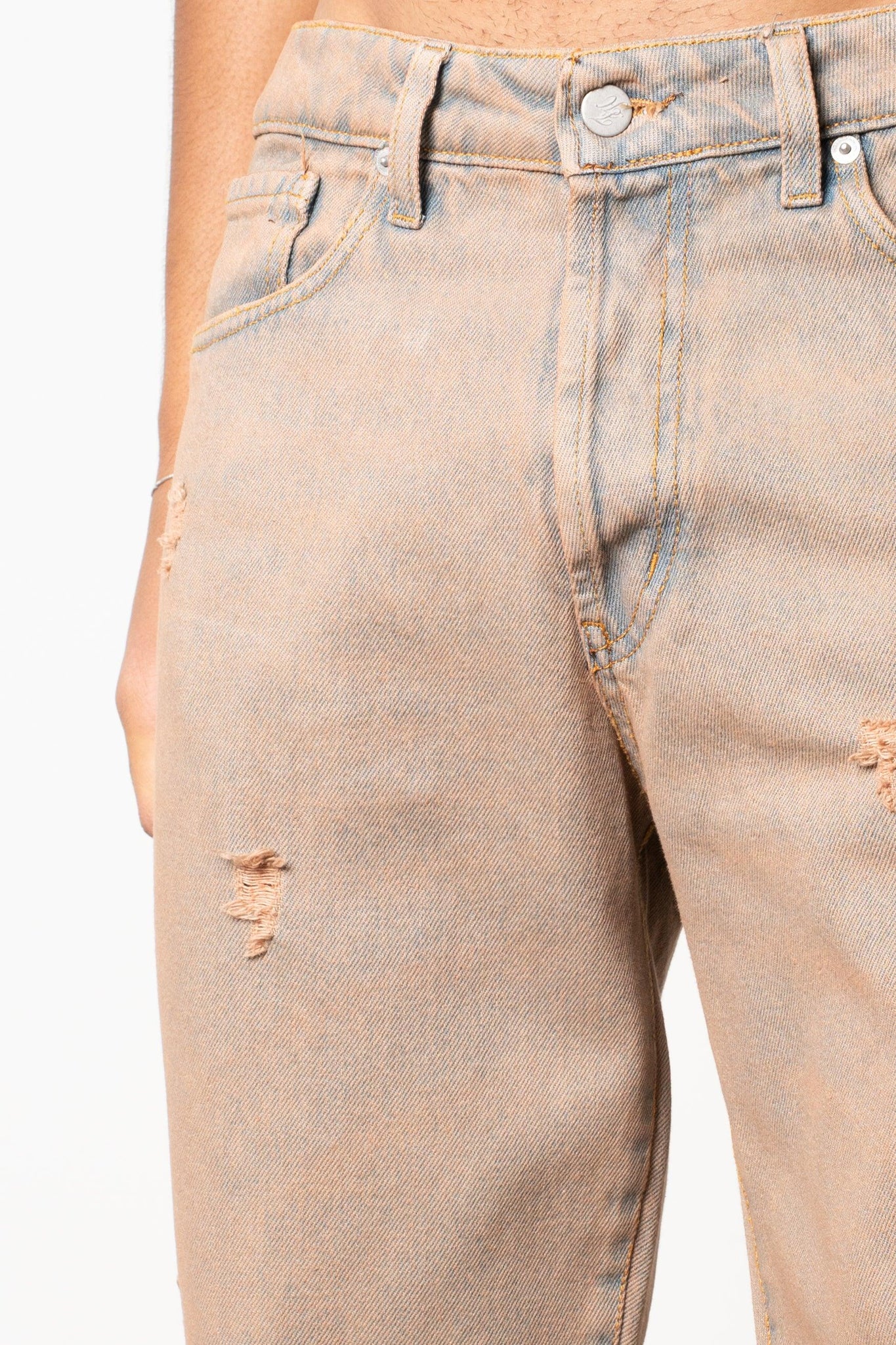 Jeans baggy sabbiato desert