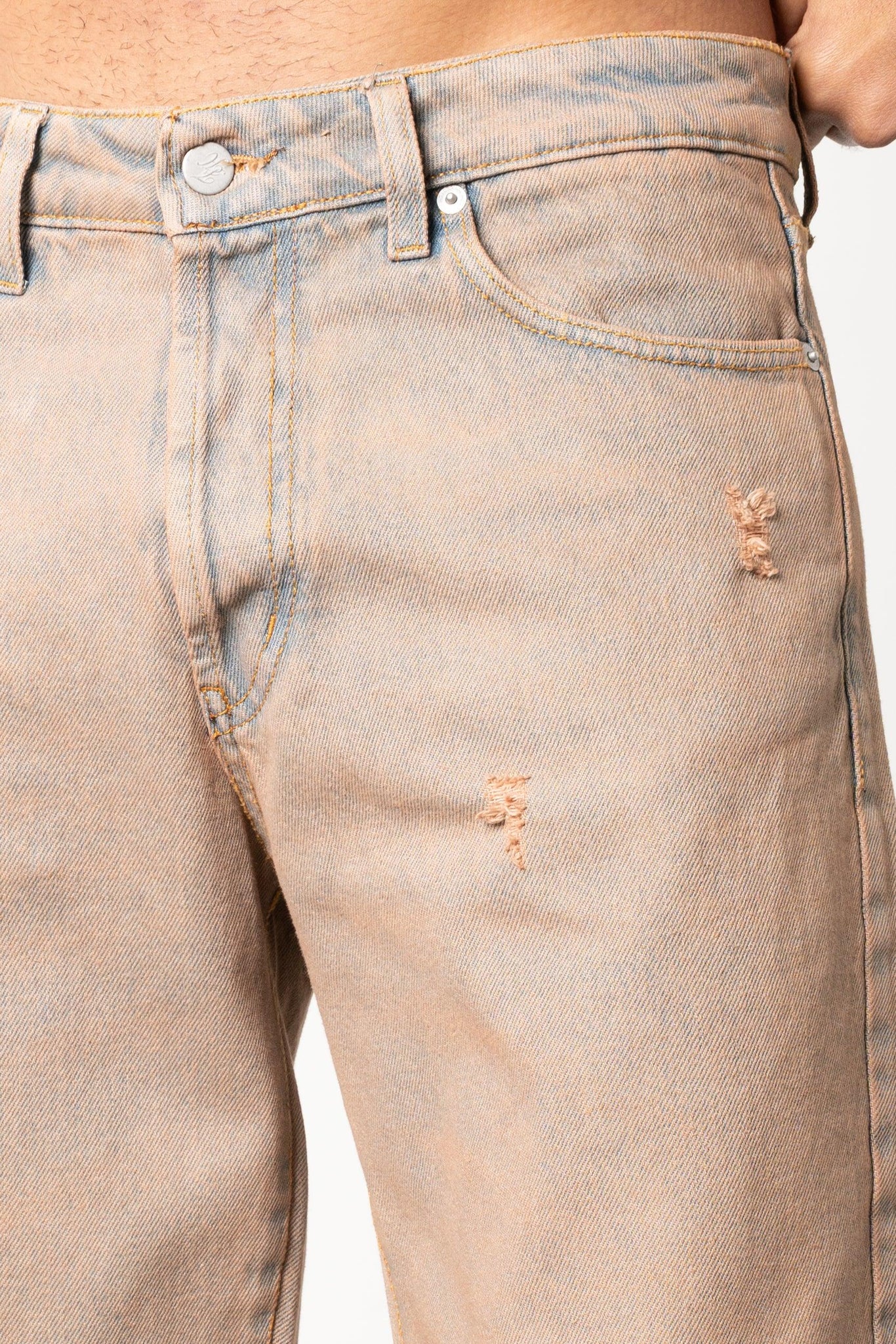 Jeans baggy sabbiato desert