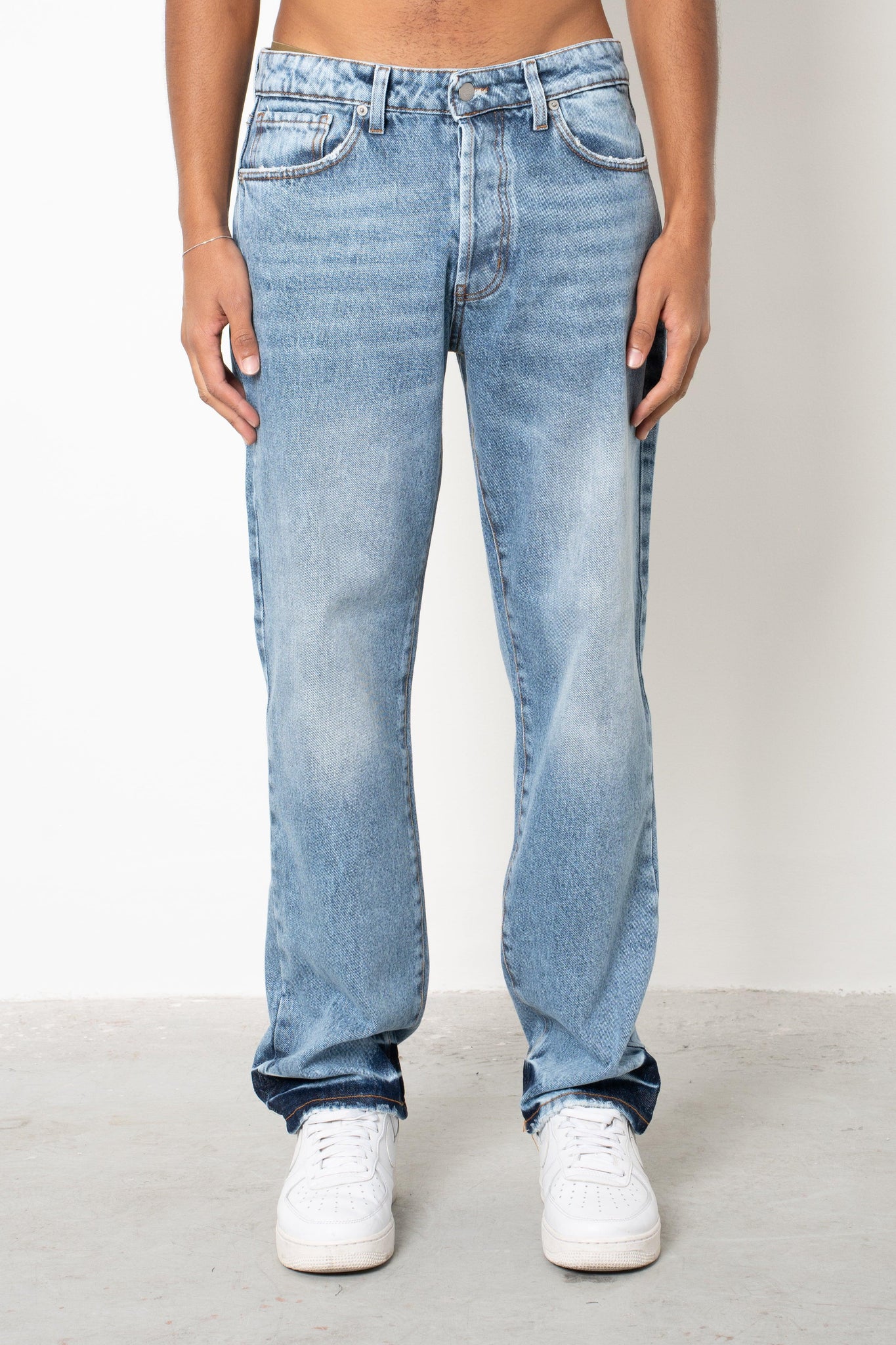 Jeans baggy indigo washed