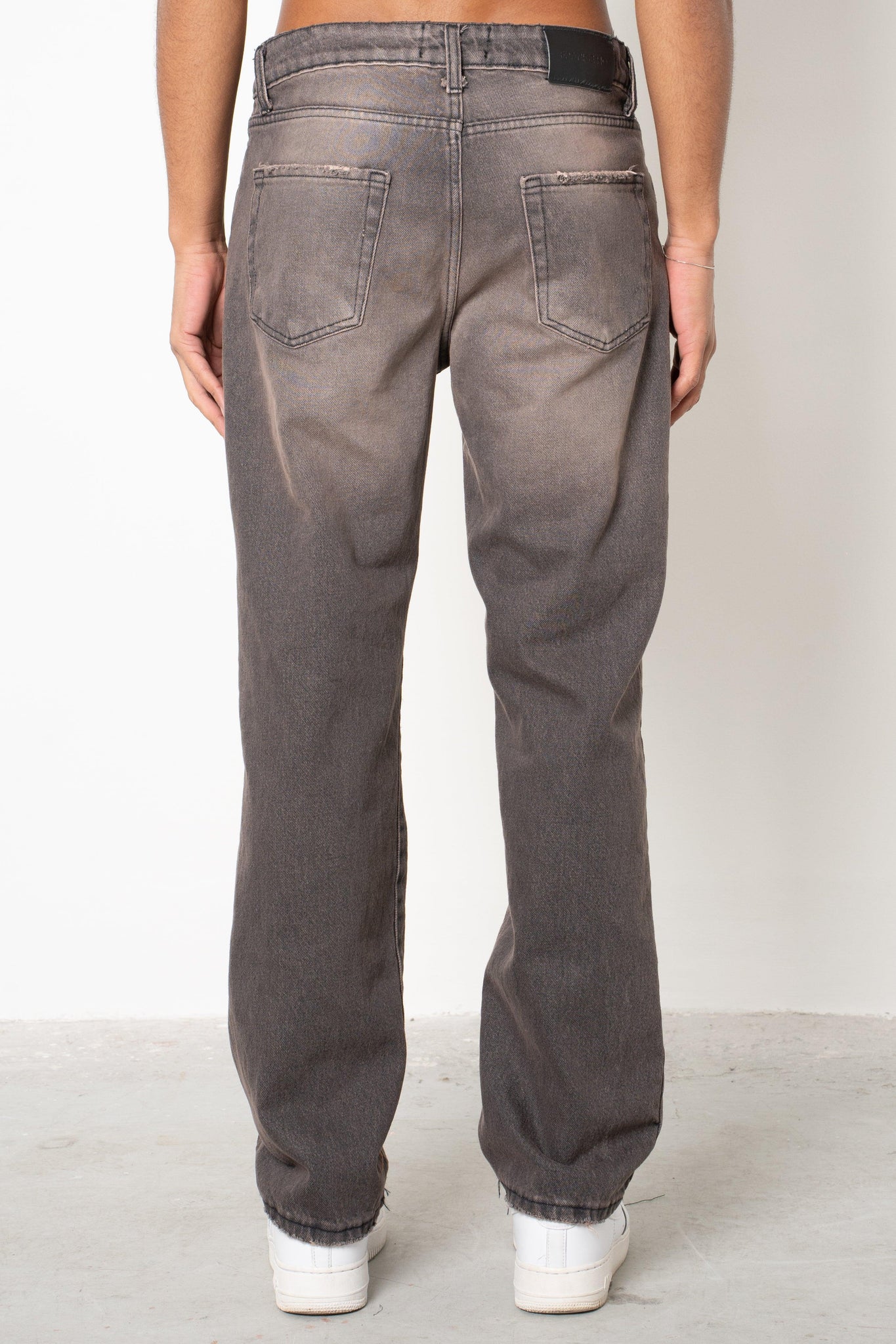 Jeans baggy washed brown