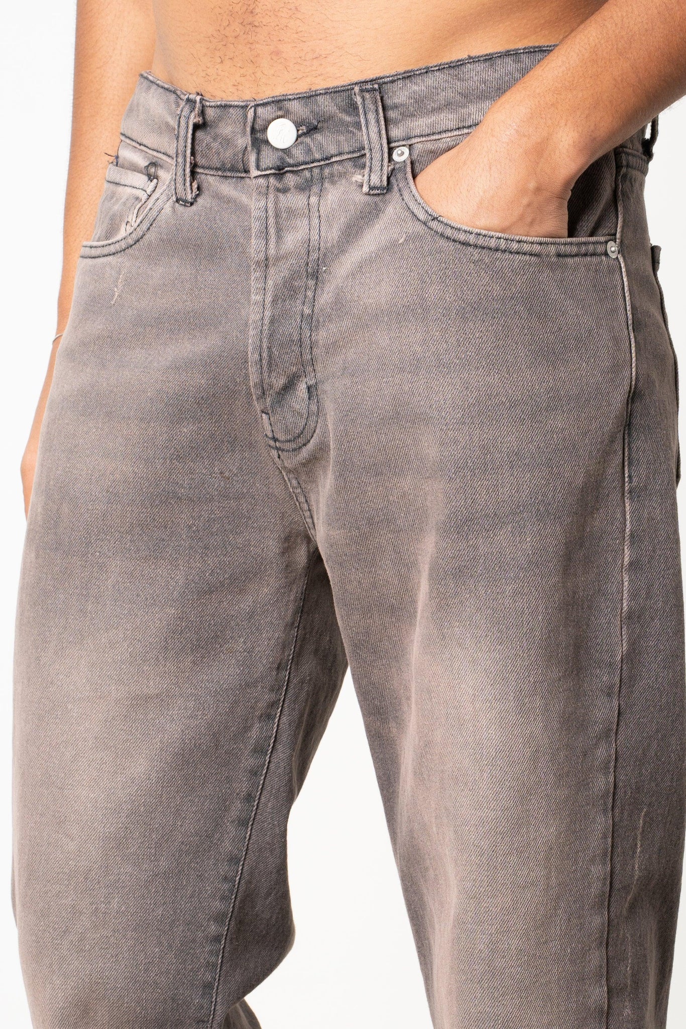 Jeans baggy washed brown