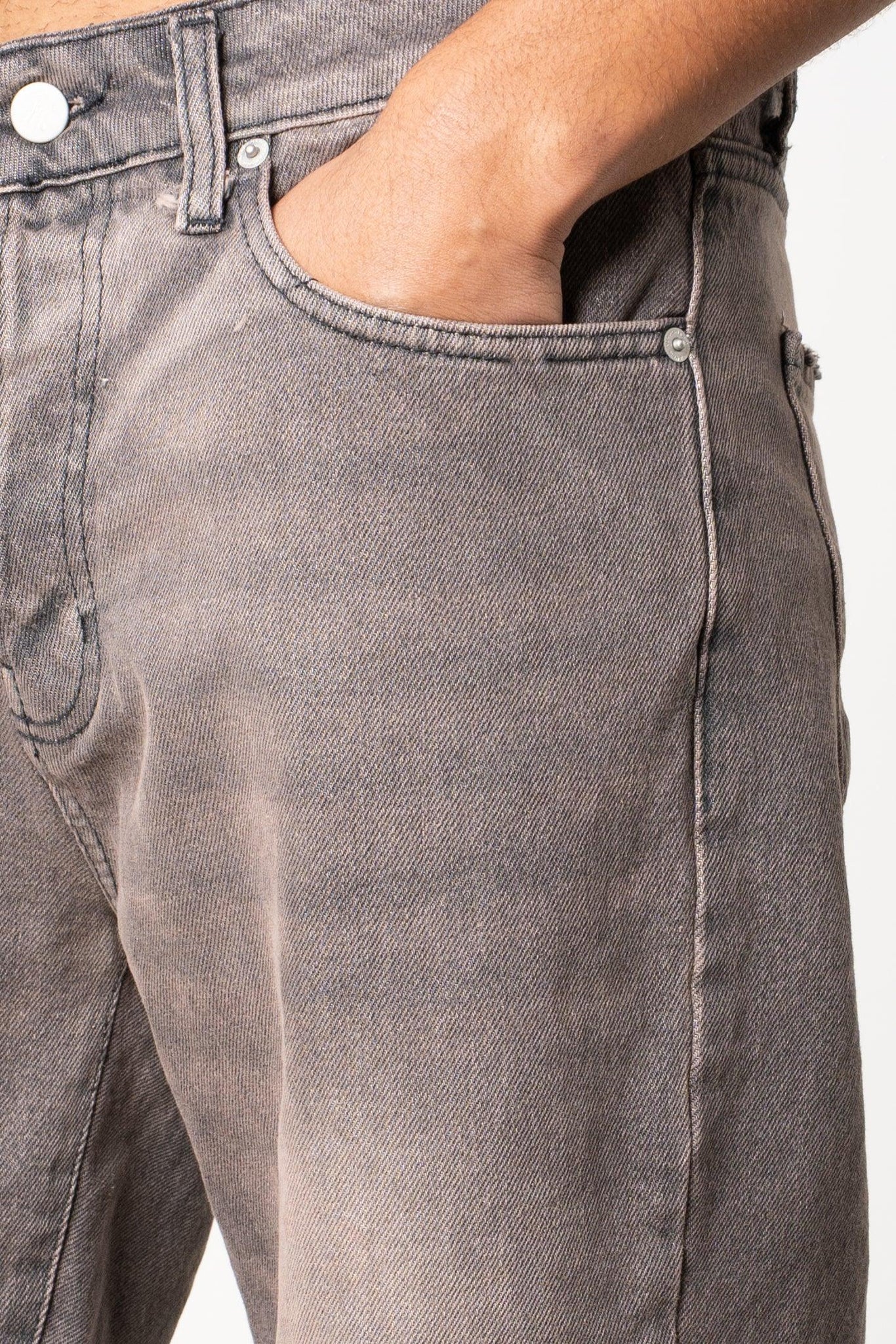 Jeans baggy washed brown