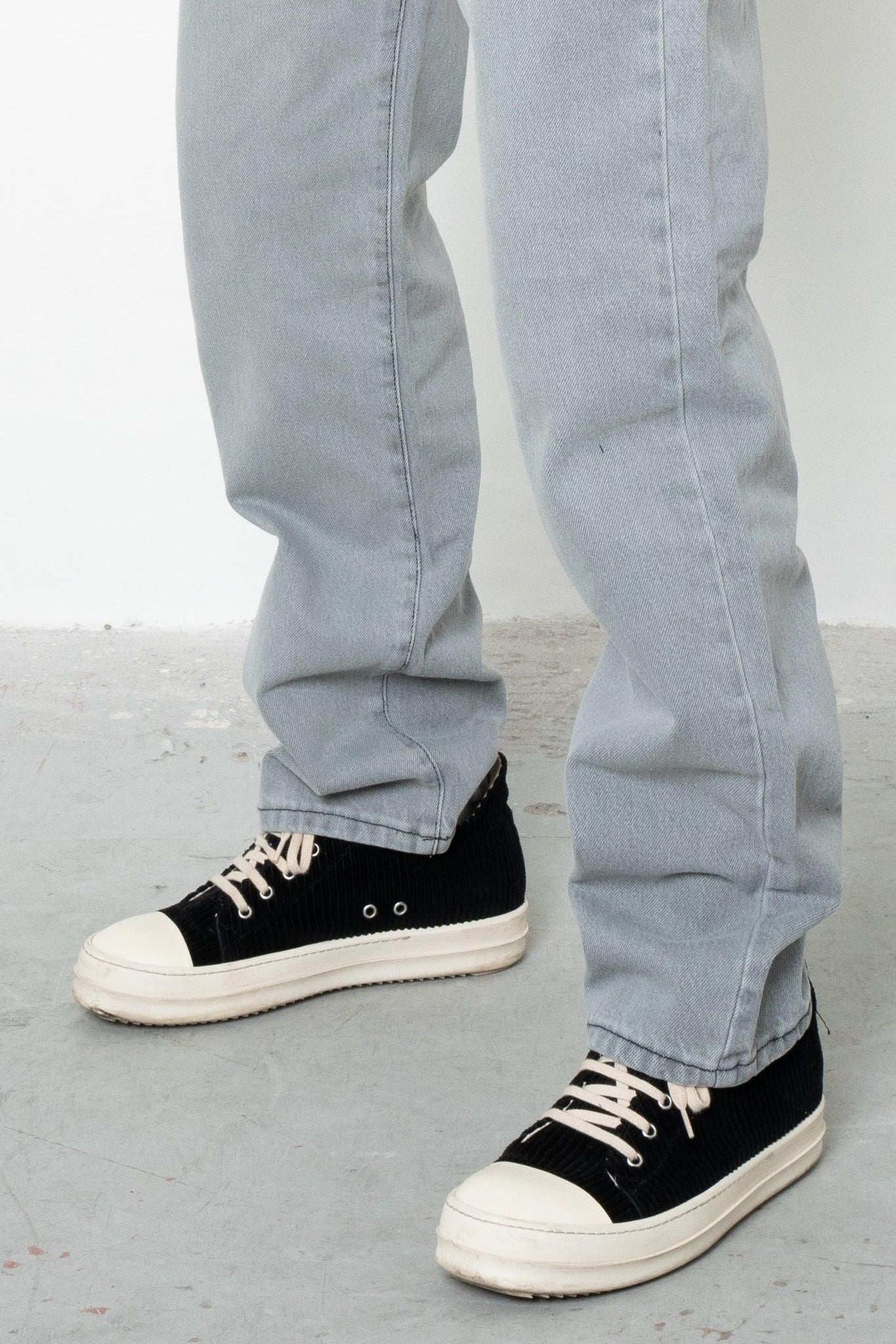 Jeans baggy grey stone wash