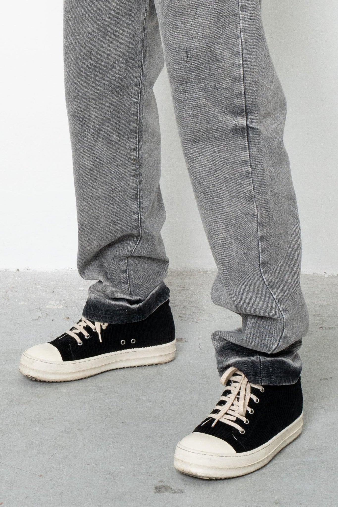 Jeans baggy grey ink wash