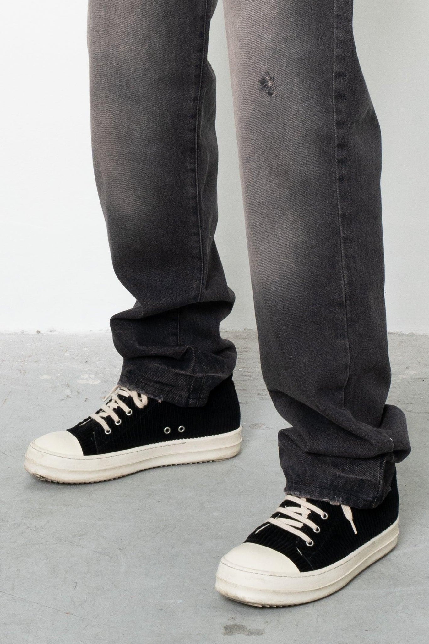 Jeans baggy dark black washed