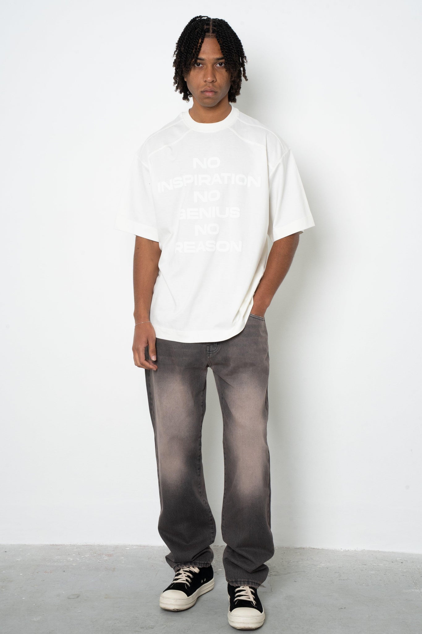 Jeans baggy washed brown