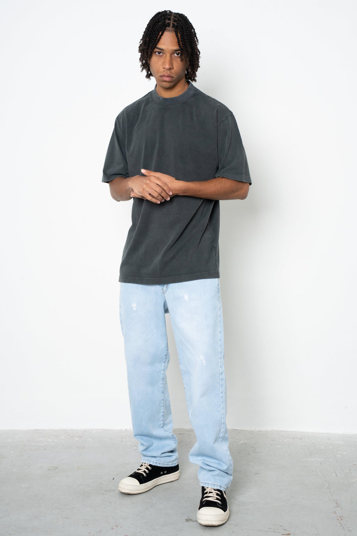 Jeans baggy bleached