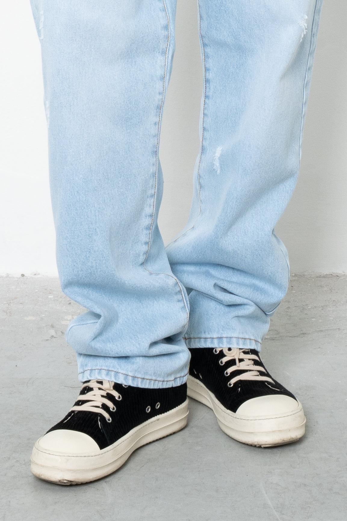Jeans baggy bleached