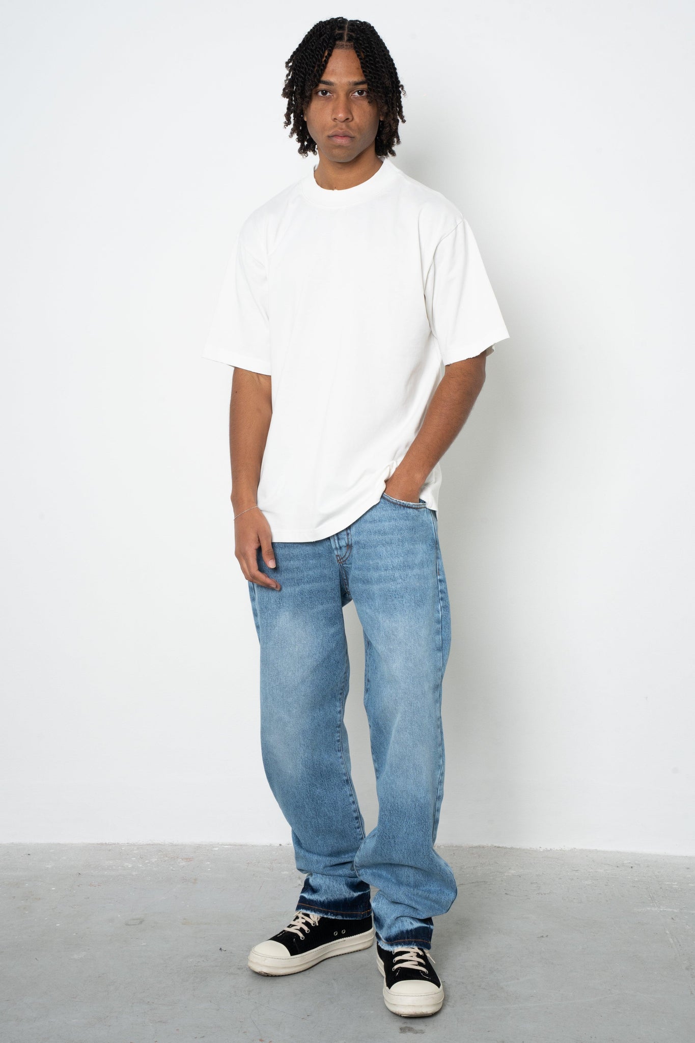 Jeans baggy indigo washed