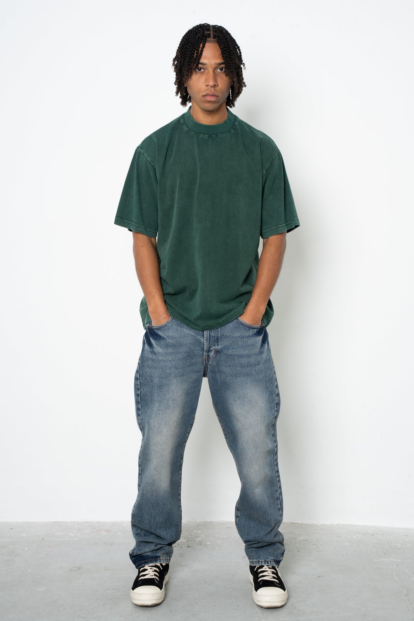 Jeans baggy indigo sand