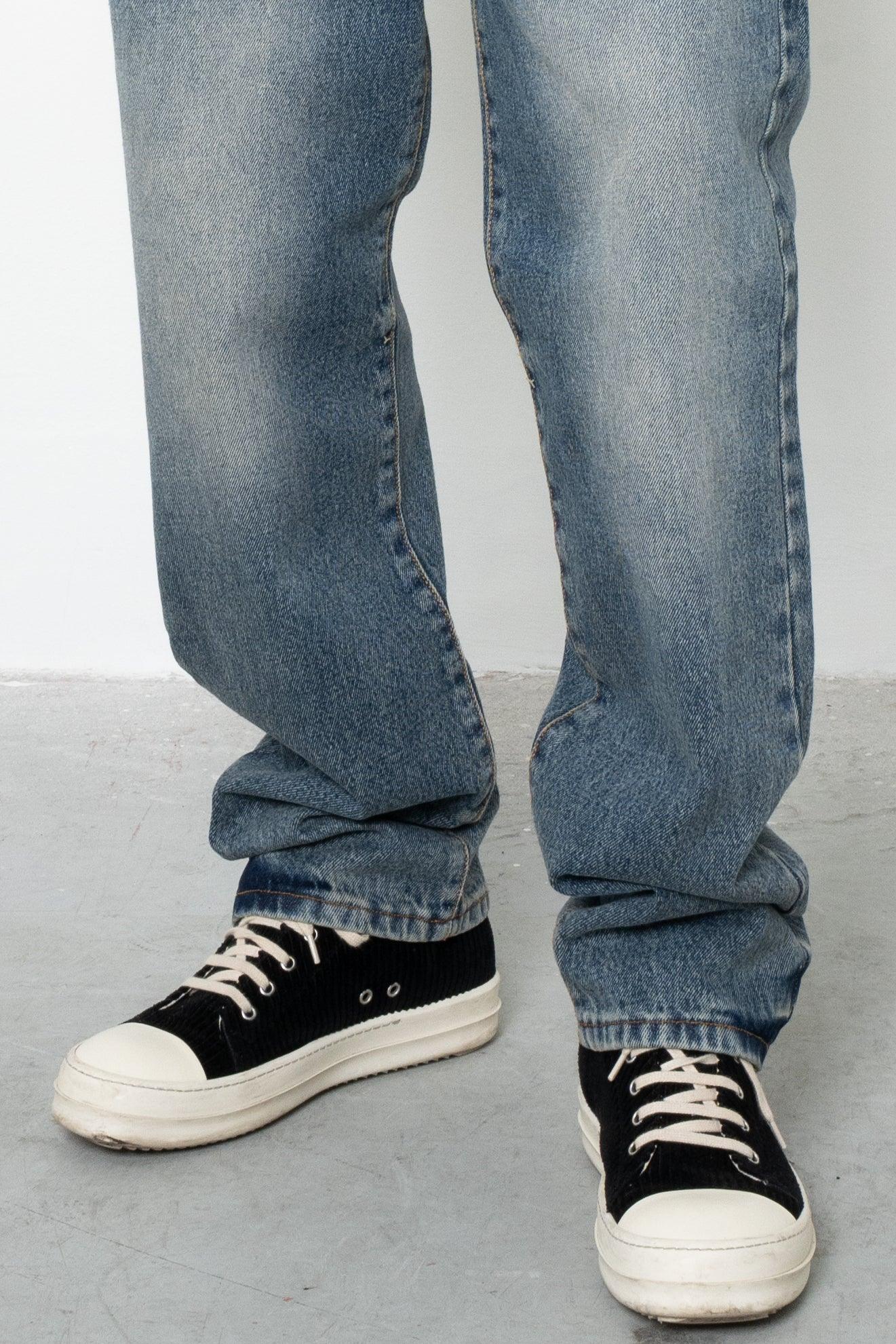 Jeans baggy indigo sand